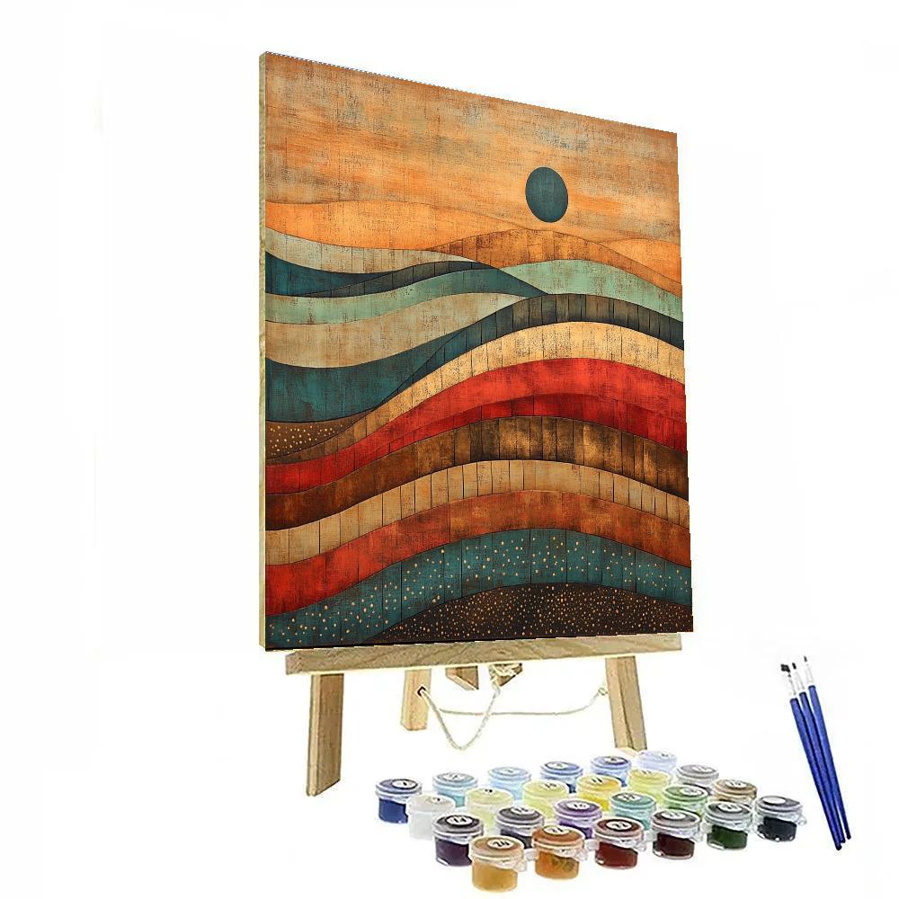 Paul Klee Inspired Echoes Of Harvest paint by color