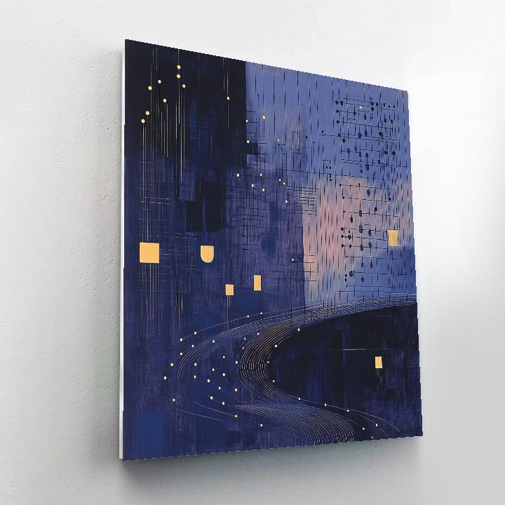 Paul Klee Inspired Nocturne Of Rhythms paint by number