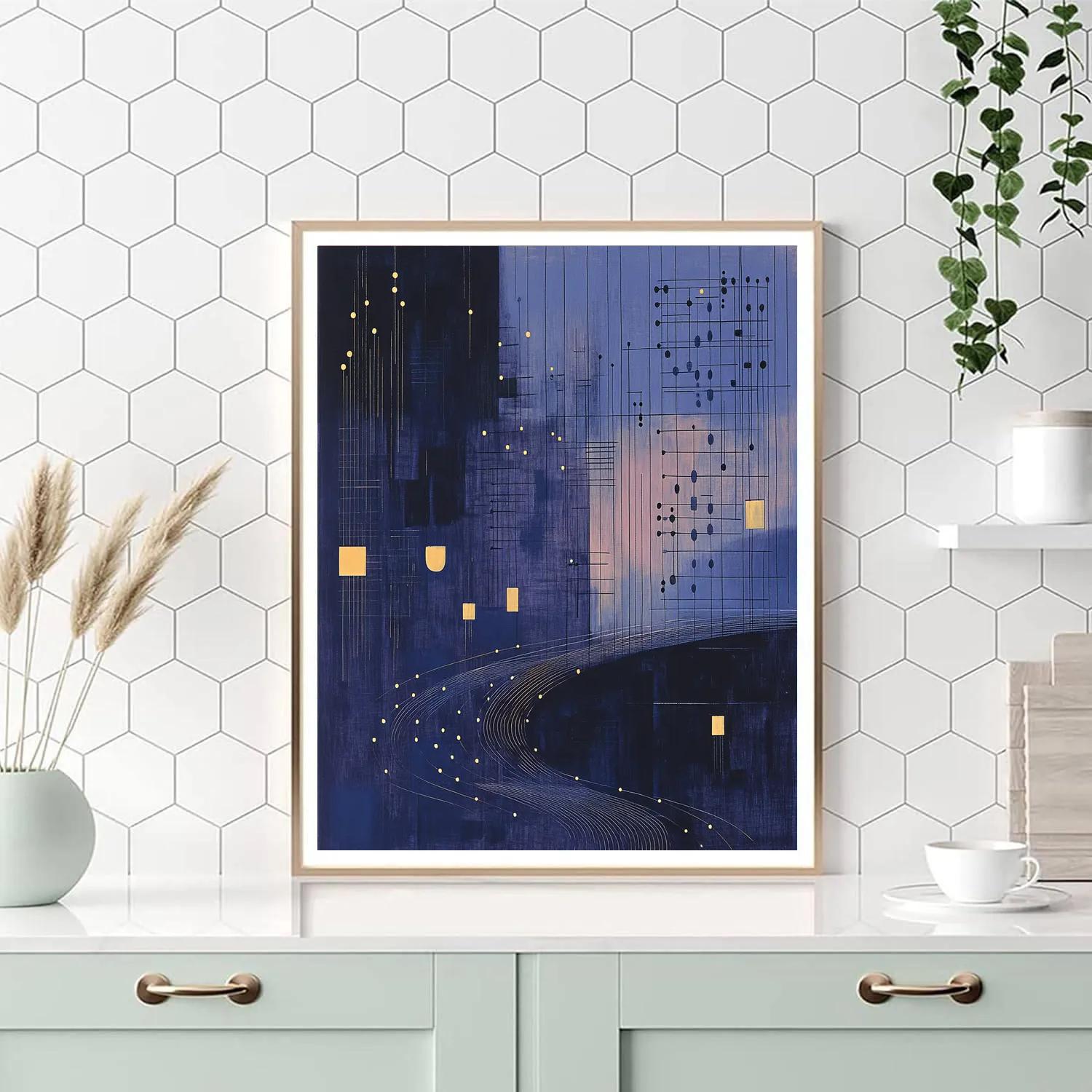 Paul Klee Inspired Nocturne Of Rhythms paint by number