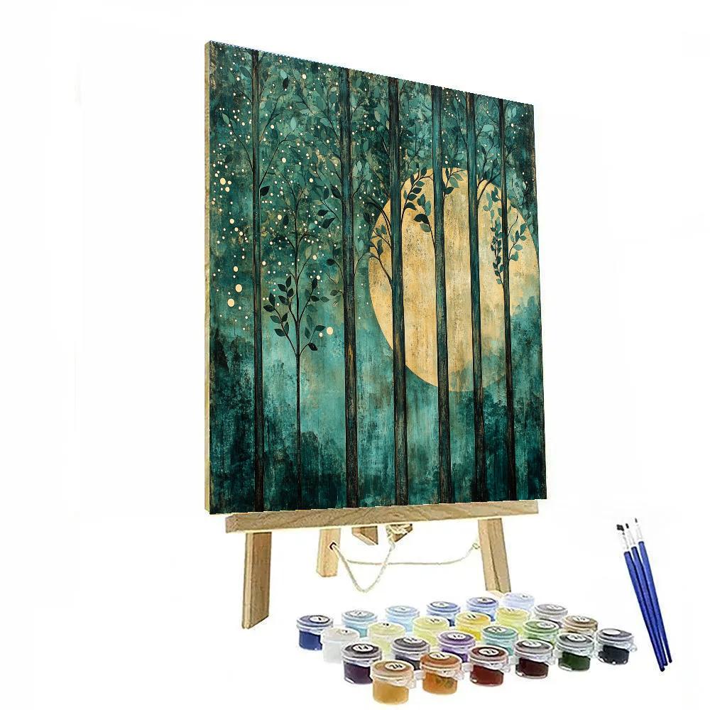 Max Ernst Inspired Forest Of Whispering Forms paint by color