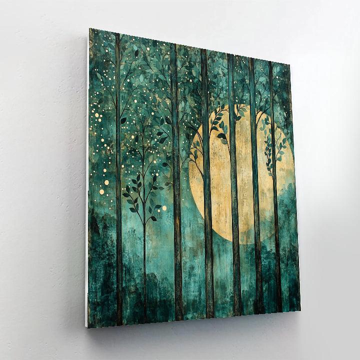 Max Ernst Inspired Forest Of Whispering Forms paint by color