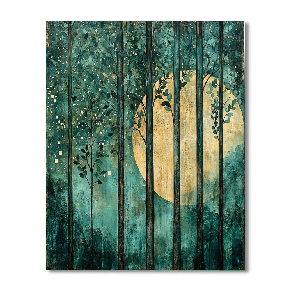 Max Ernst Inspired Forest Of Whispering Forms paint by color