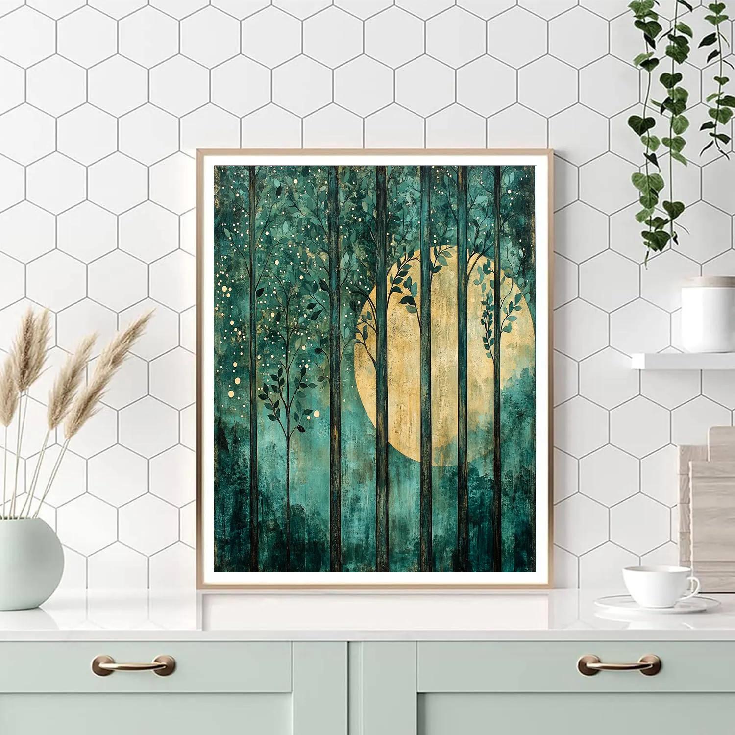 Max Ernst Inspired Forest Of Whispering Forms paint by color