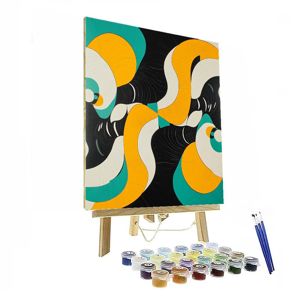 Yayoi Kusama Inspired Infinite Mirror Garden painting number kit