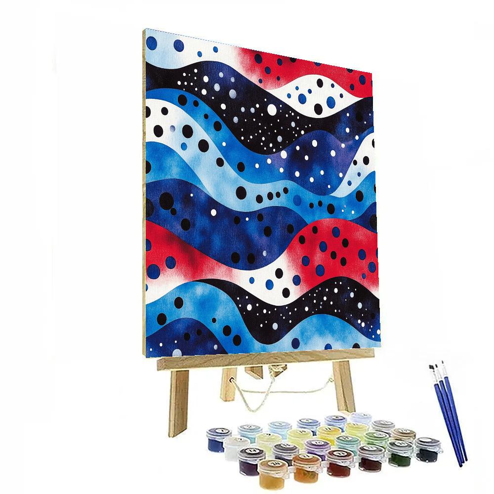 Yayoi Kusama Inspired Nebula Dot Tides Paint by numbers kits