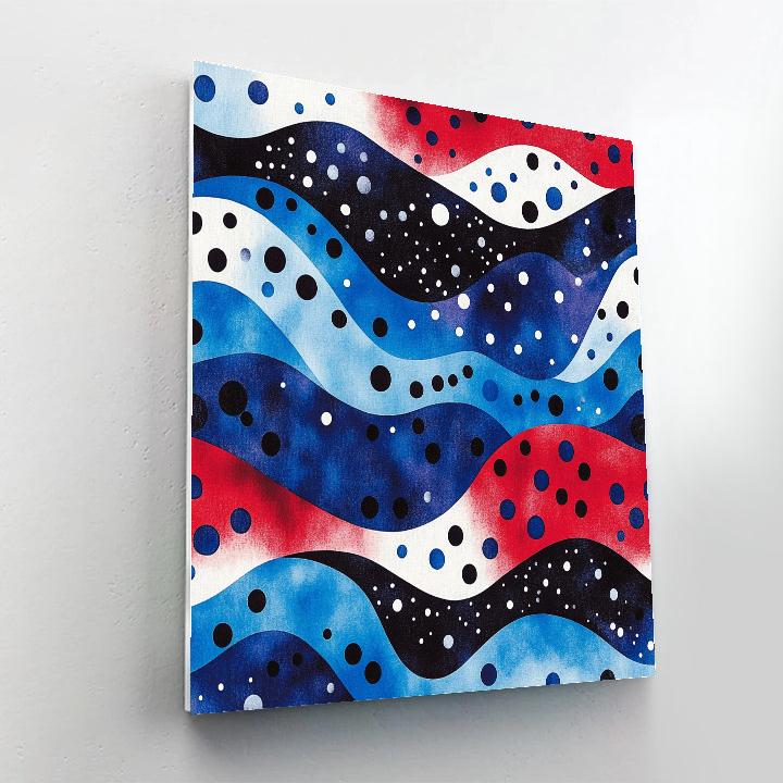 Yayoi Kusama Inspired Nebula Dot Tides Paint by numbers kits