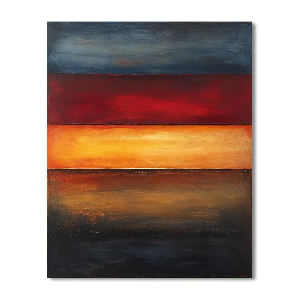 Mark Rothko Inspired Cosmic Dusk Numbered painting kits