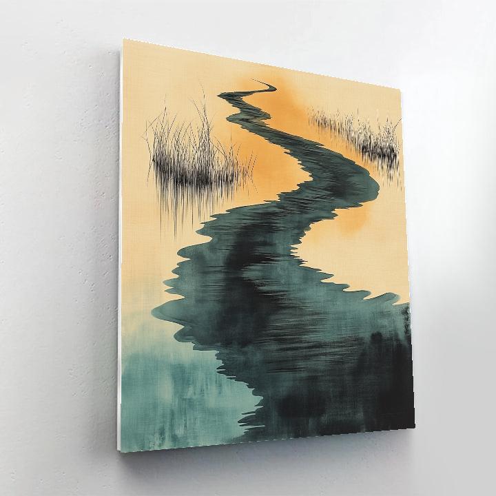 Zhao Mengfu Inspired Celestial River Of Ink Paint by numbers kits