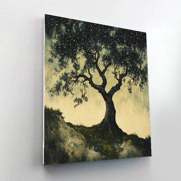 Zhao Mengfu Inspired Ancient Tree Constellation Paint by numbers kits