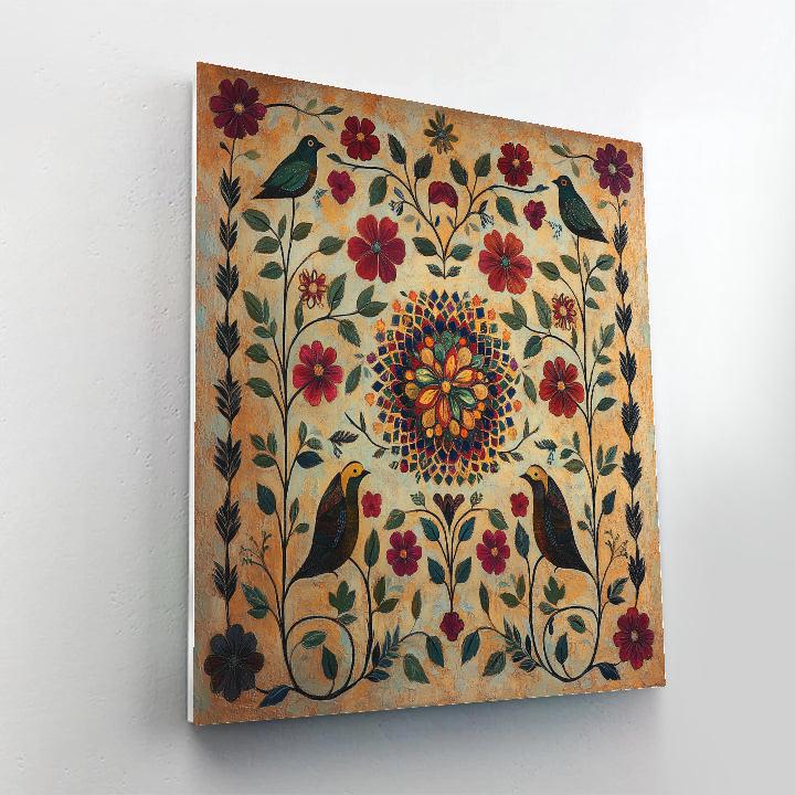 Frida Kahlo Inspired Tapestry Of Ancestral Flora DIY paint by numbers