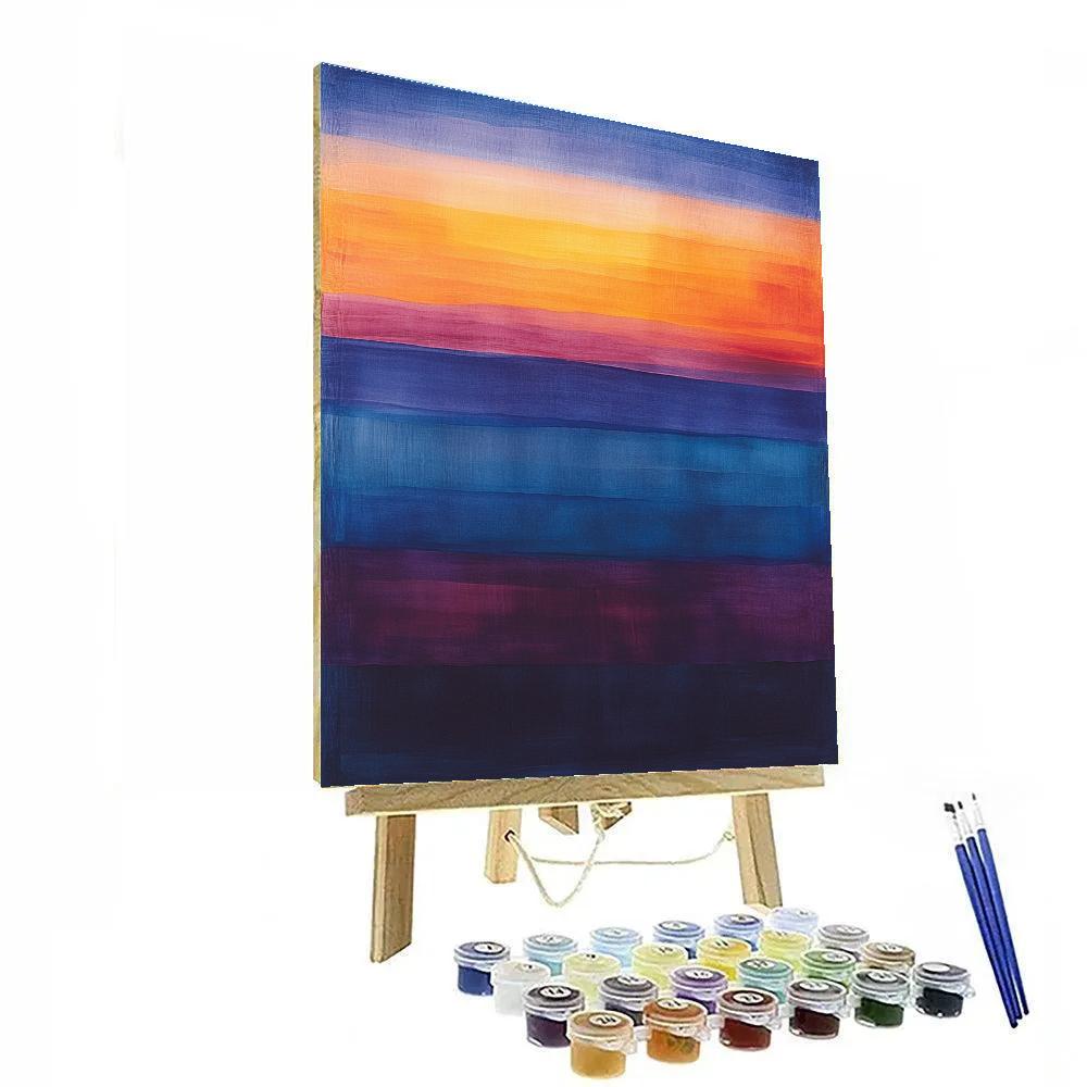 Mark Rothko Inspired Celestial Dusk Number painting