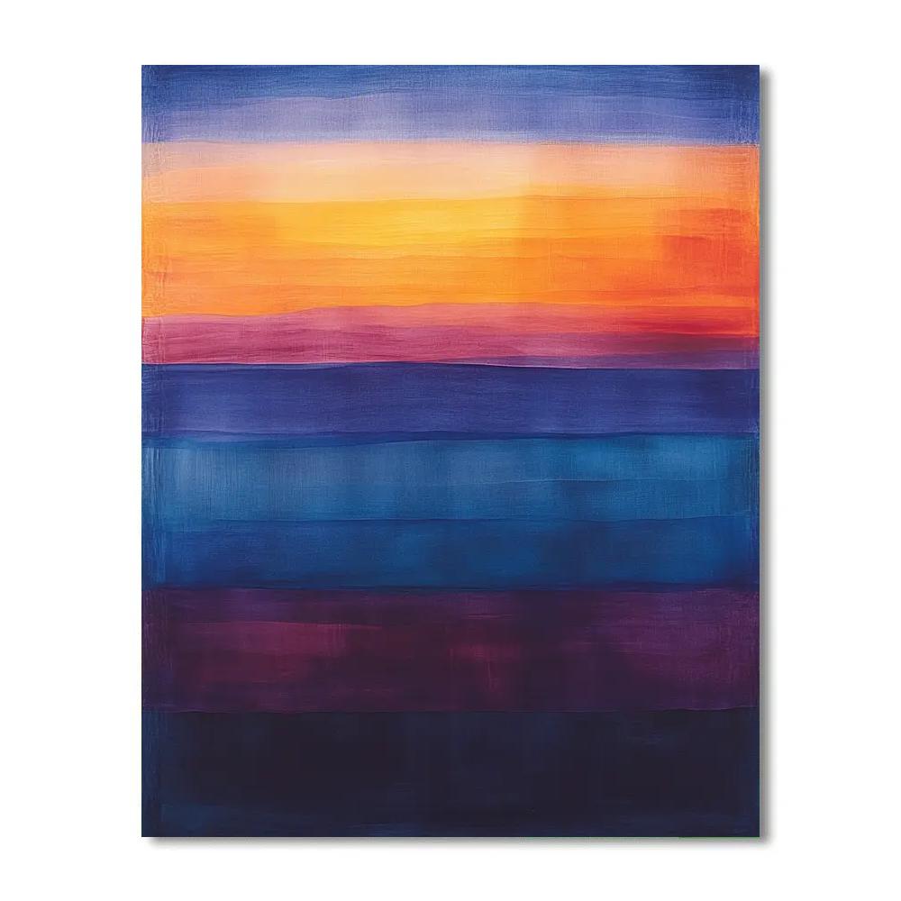 Mark Rothko Inspired Celestial Dusk Number painting