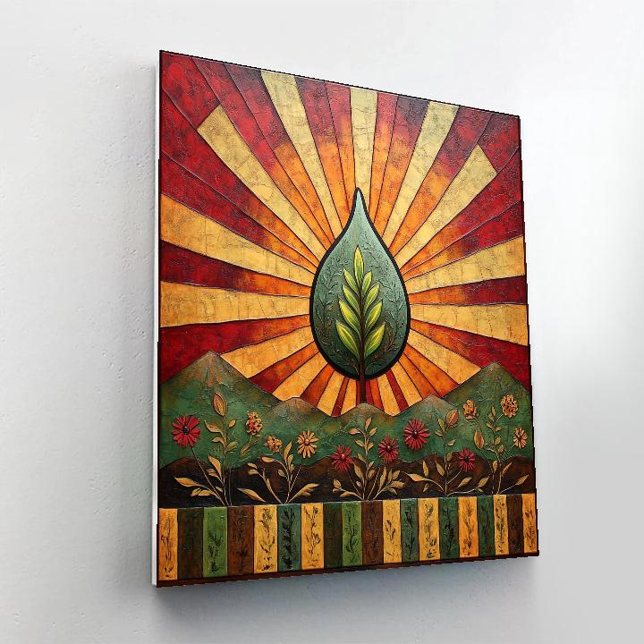 Frida Kahlo Inspired Solar Seed Of Renewal Painting by numbers kit