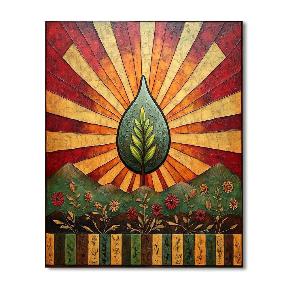 Frida Kahlo Inspired Solar Seed Of Renewal Painting by numbers kit