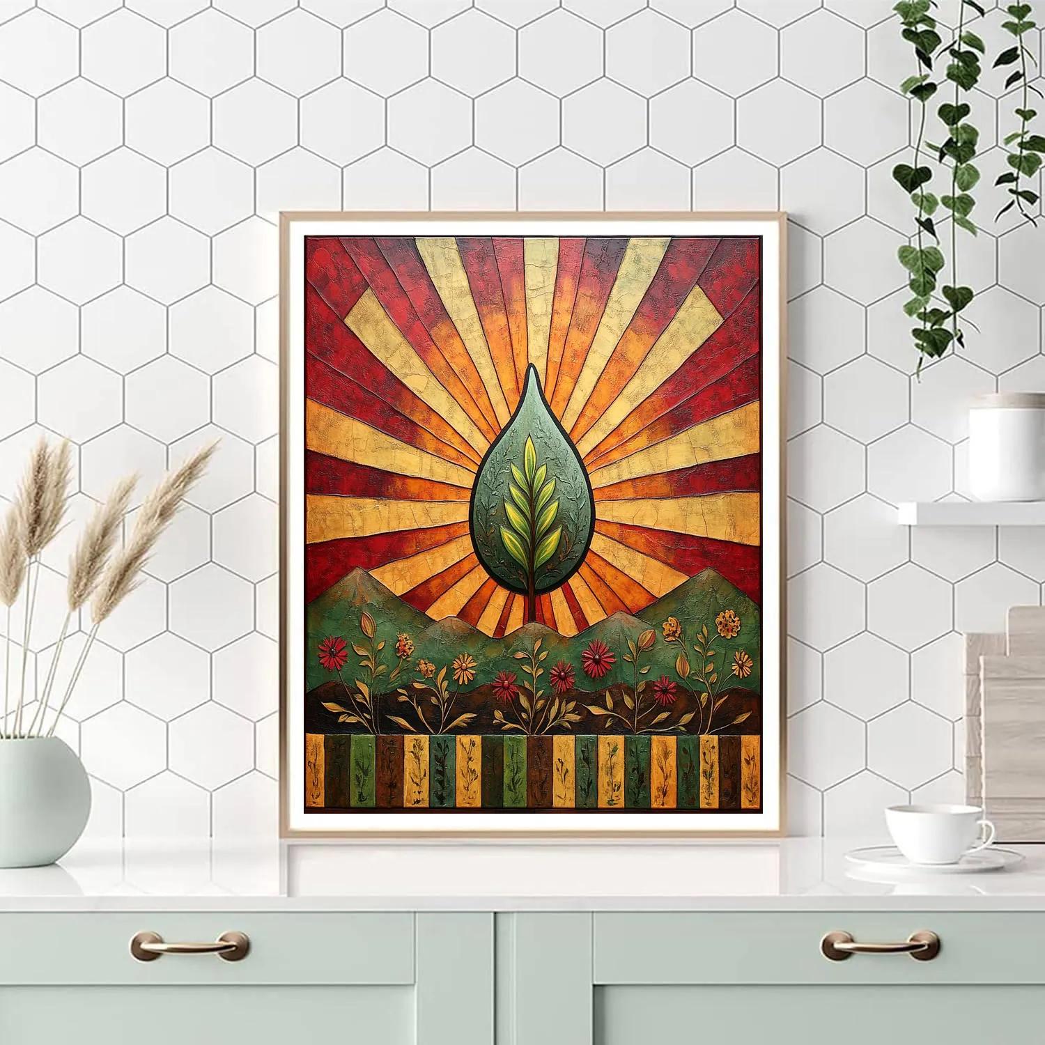 Frida Kahlo Inspired Solar Seed Of Renewal Painting by numbers kit