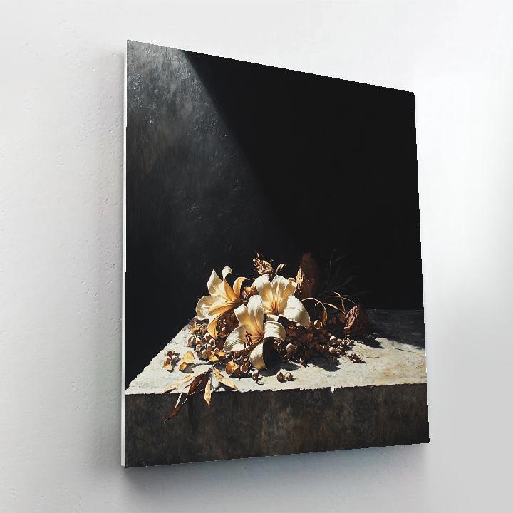 Caravaggio Inspired Memento Mori Foliage DIY paint by numbers