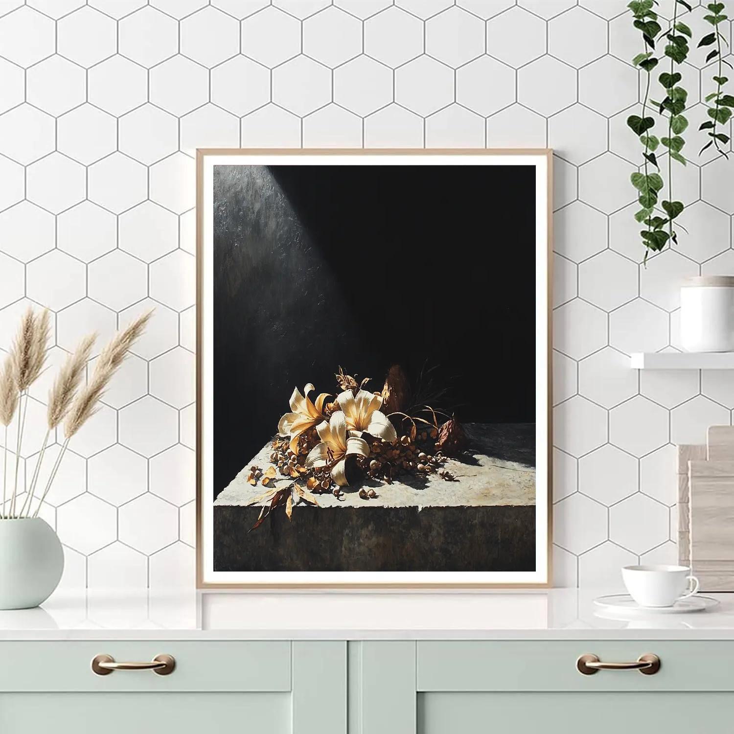 Caravaggio Inspired Memento Mori Foliage DIY paint by numbers