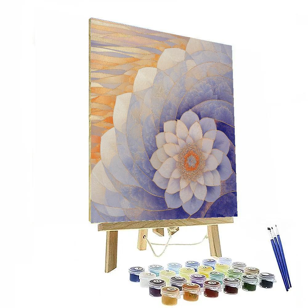 Alphonse Mucha Inspired Time Bloom Tapestry paint by numbers