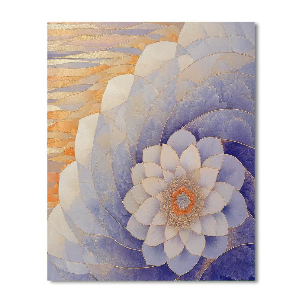 Alphonse Mucha Inspired Time Bloom Tapestry paint by numbers