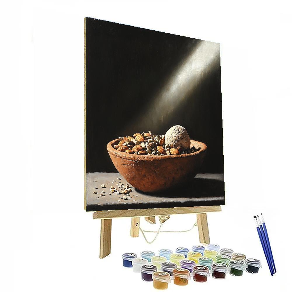 Caravaggio Inspired Rustic Seed And Stone Study Paint by numbers kits