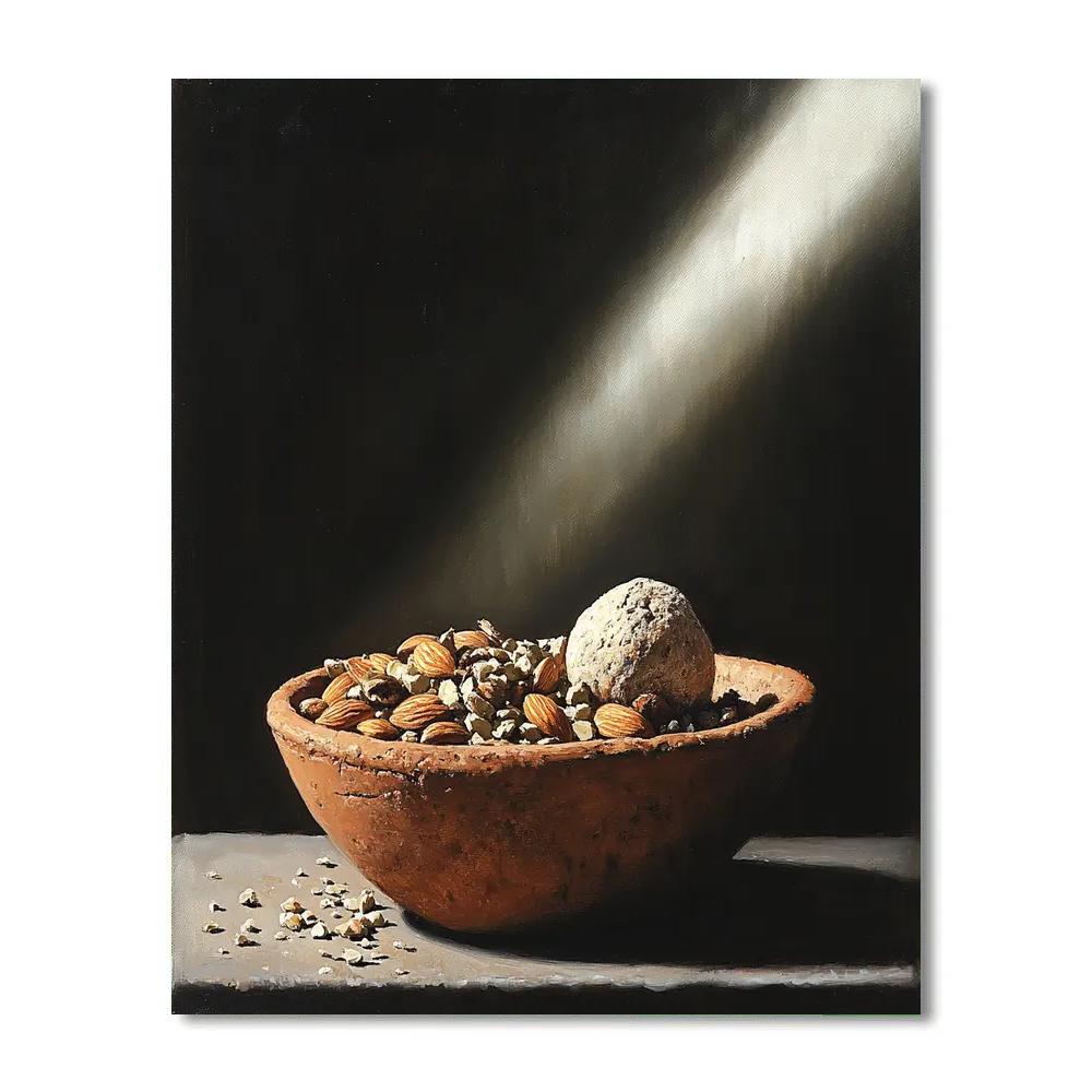 Caravaggio Inspired Rustic Seed And Stone Study Paint by numbers kits