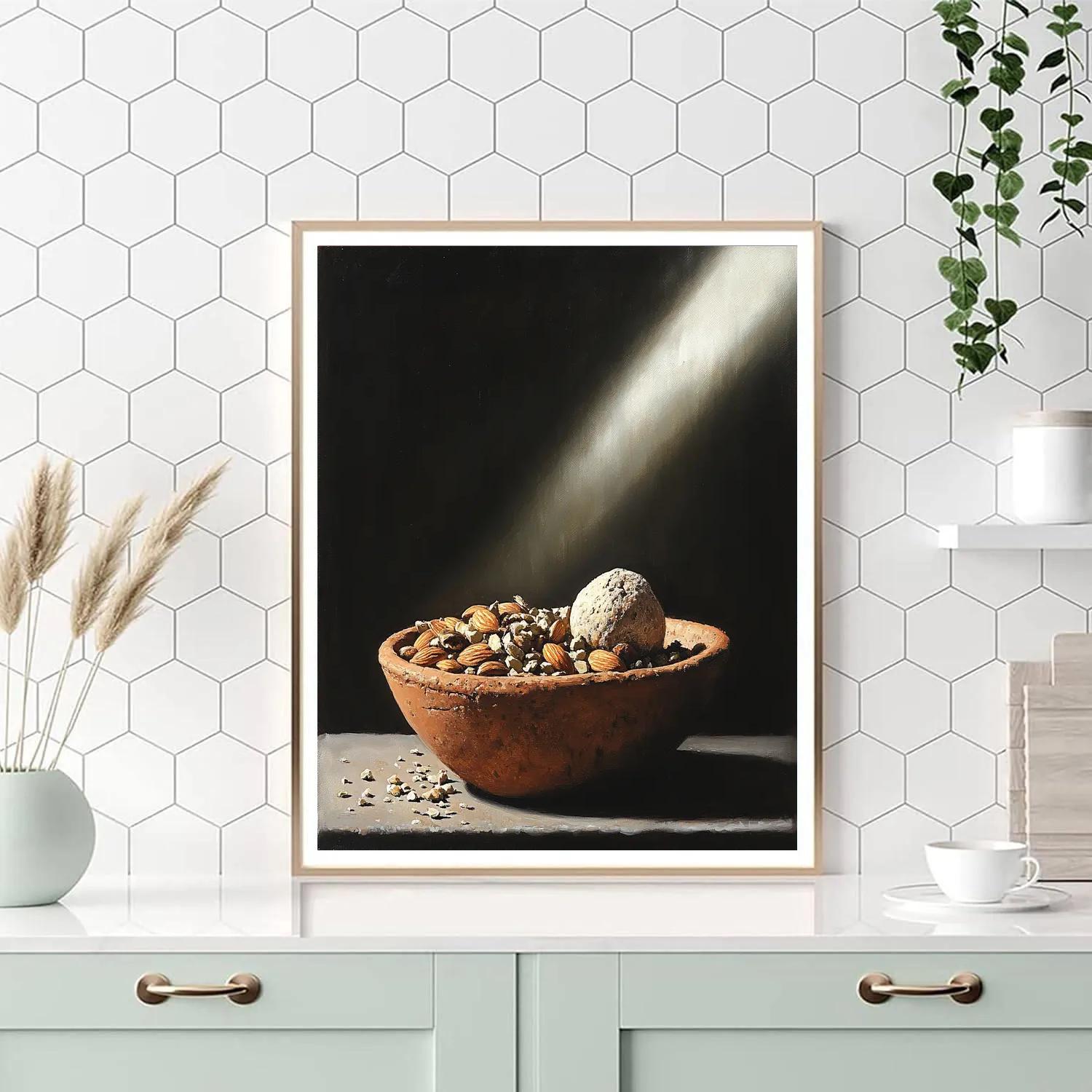 Caravaggio Inspired Rustic Seed And Stone Study Paint by numbers kits