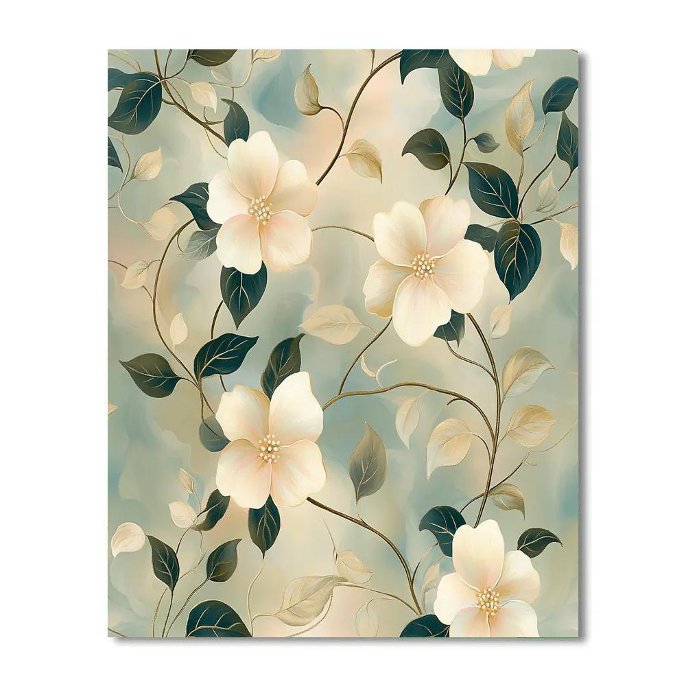 Alphonse Mucha Inspired Harmony Of Nature paint by number