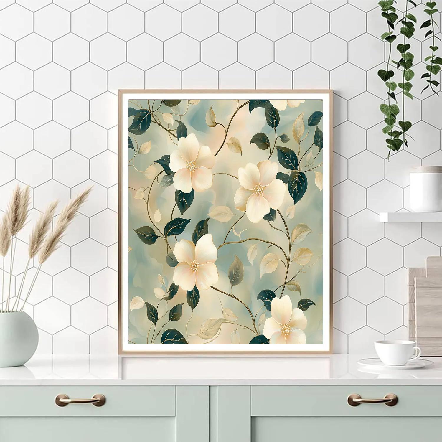 Alphonse Mucha Inspired Harmony Of Nature paint by number