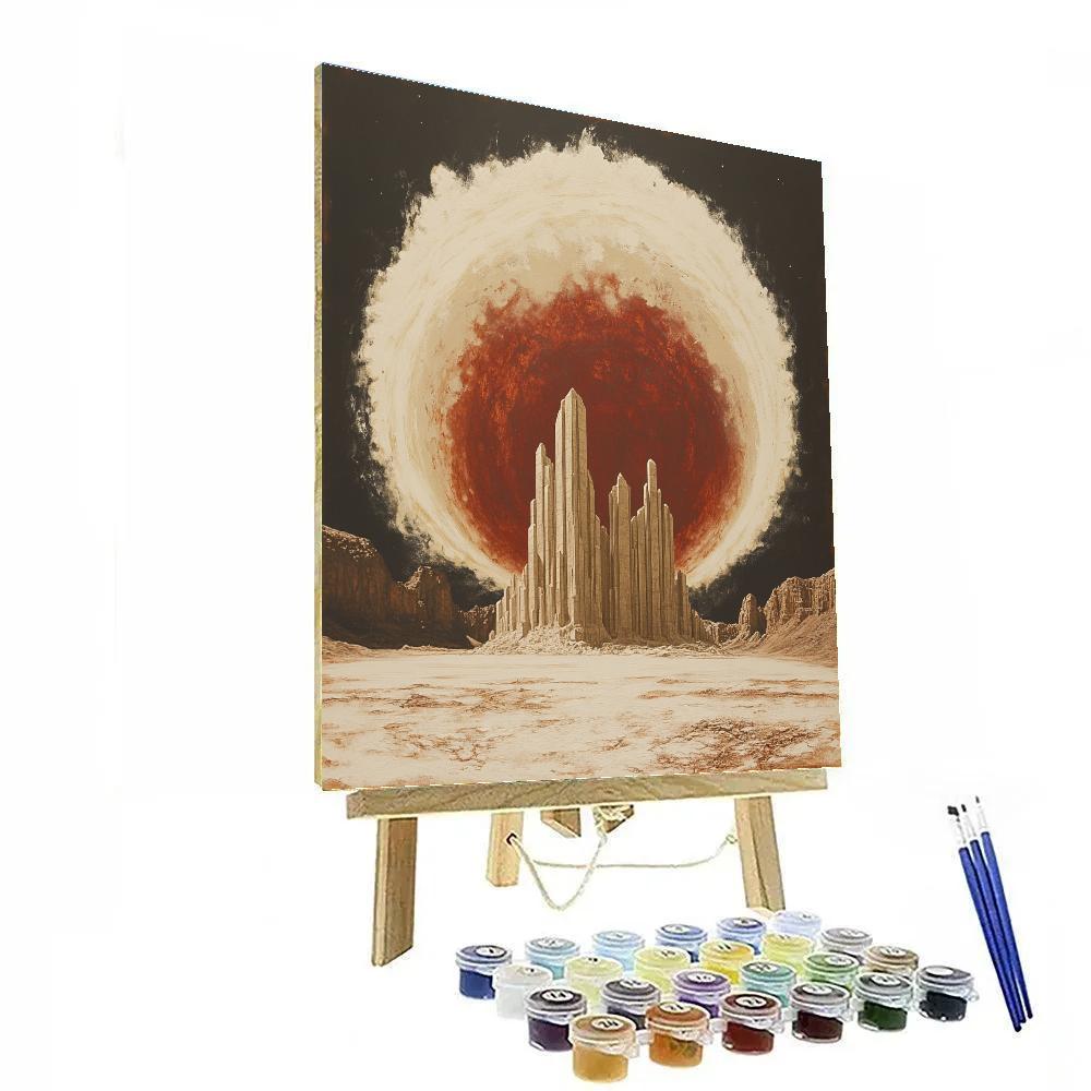 Michelangelo Inspired Comet Cathedral Paint by numbers kits