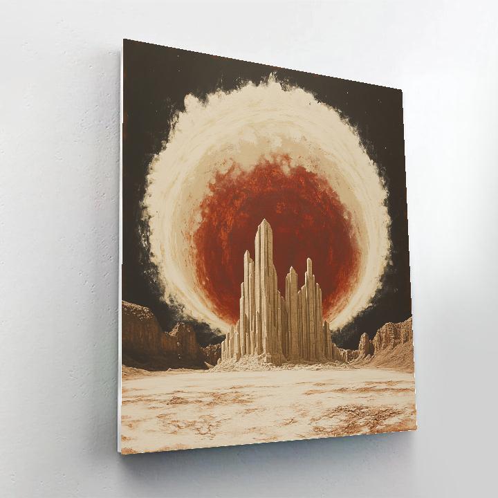 Michelangelo Inspired Comet Cathedral Paint by numbers kits