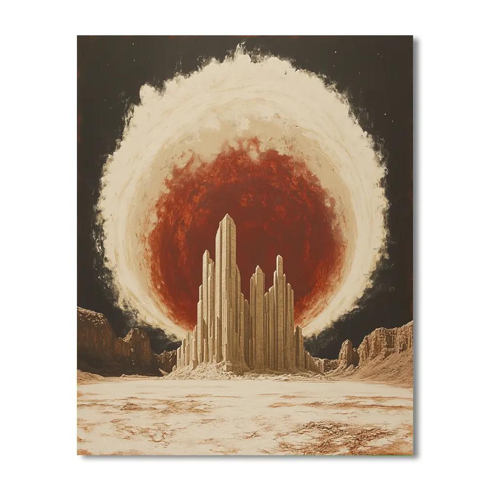 Michelangelo Inspired Comet Cathedral Paint by numbers kits