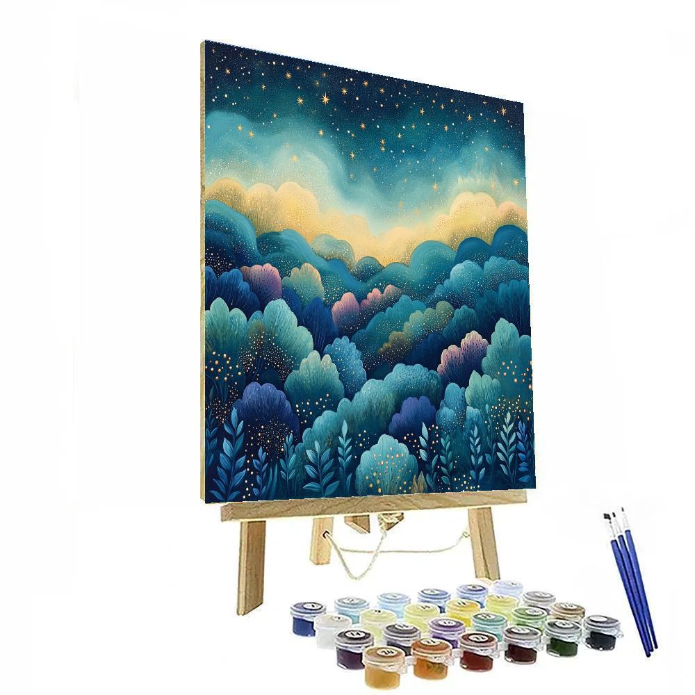Georges Seurat Inspired Nebula Garden Painting by numbers kit