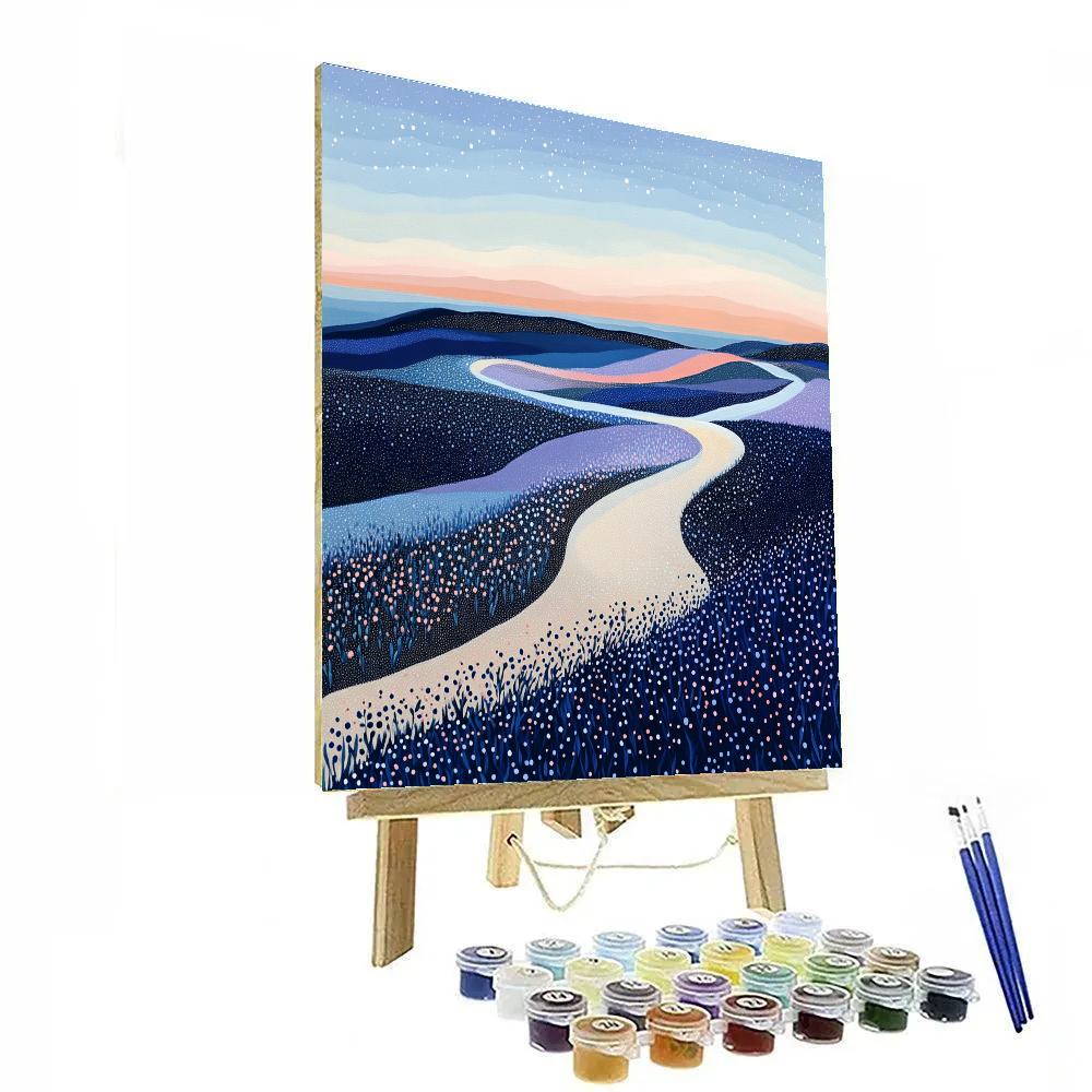 Georges Seurat Inspired Twilight Dune Harmony Painting by numbers kit