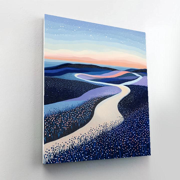 Georges Seurat Inspired Twilight Dune Harmony Painting by numbers kit