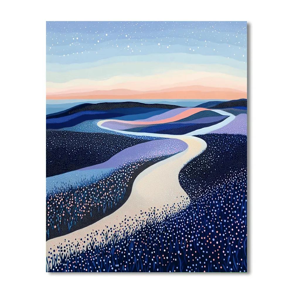 Georges Seurat Inspired Twilight Dune Harmony Painting by numbers kit