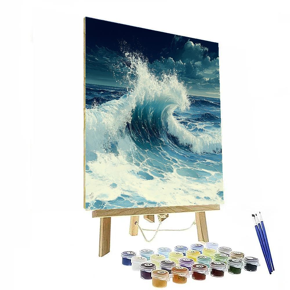 Michelangelo Inspired Oceanic Veins Painting by numbers kit