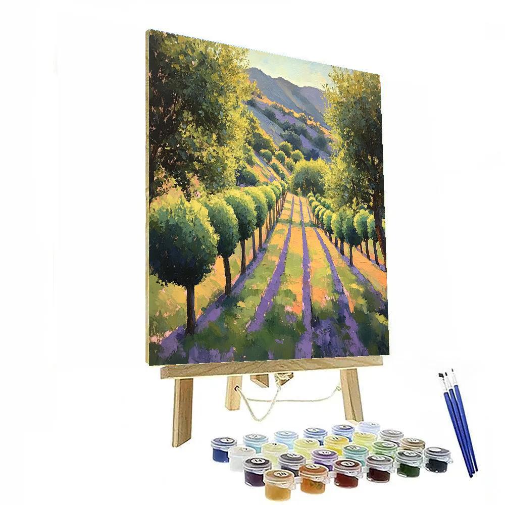 Paul Cézanne Inspired Orchard Geometry Paint by numbers kits