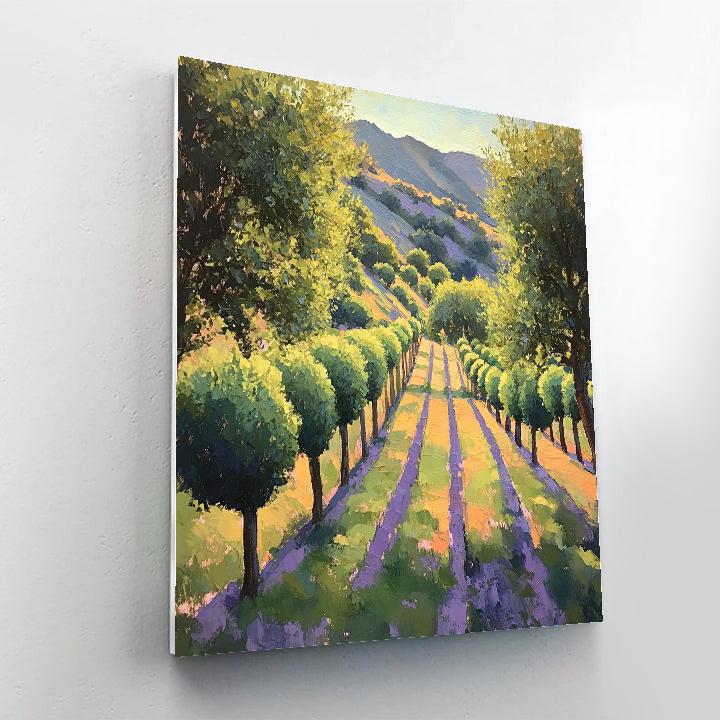 Paul Cézanne Inspired Orchard Geometry Paint by numbers kits