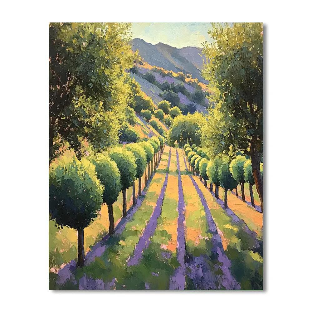 Paul Cézanne Inspired Orchard Geometry Paint by numbers kits