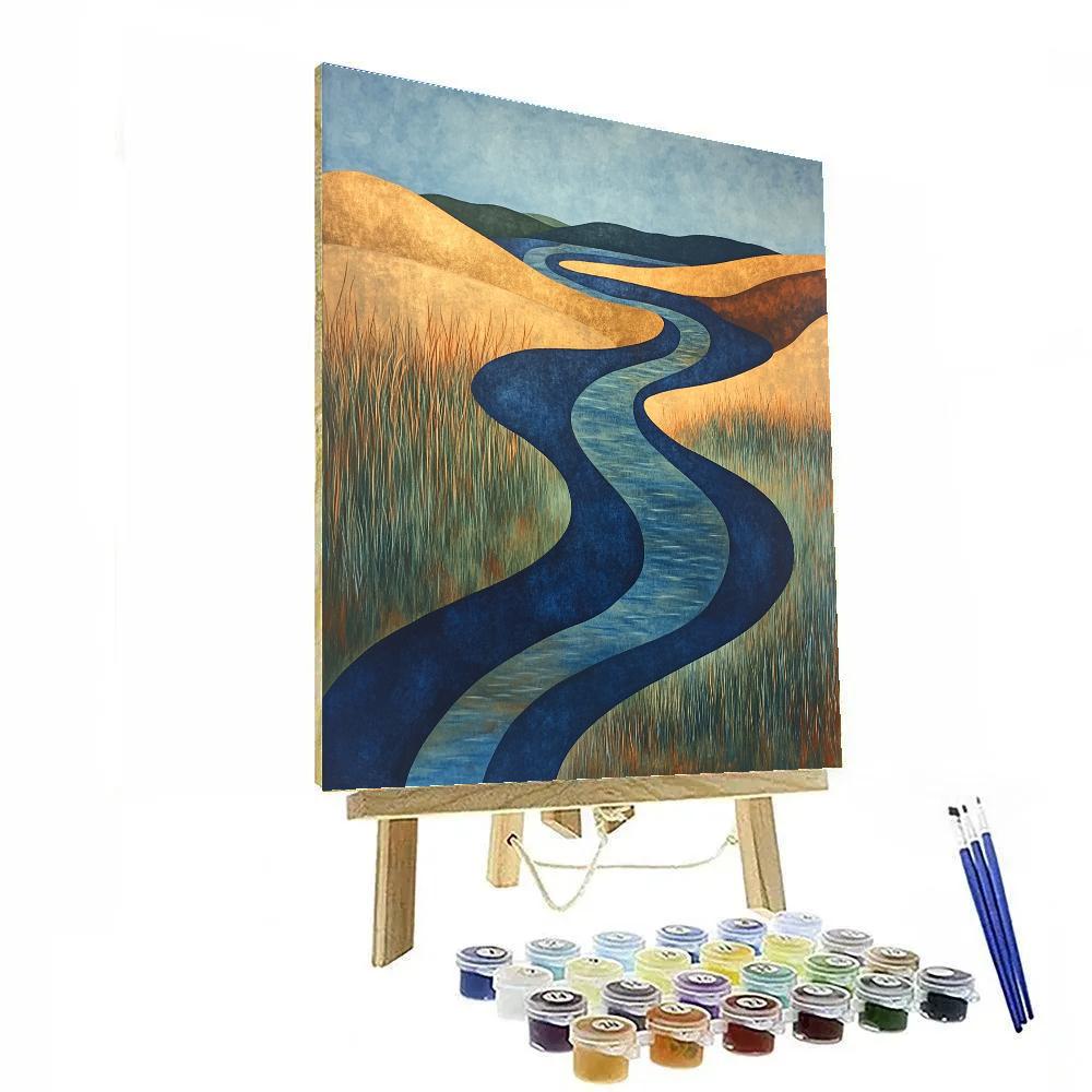 Nandalal Bose Inspired River Melody painting number kit