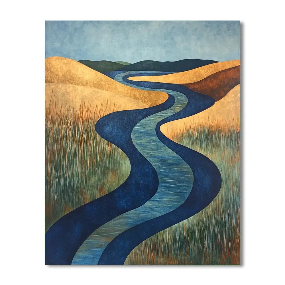 Nandalal Bose Inspired River Melody painting number kit