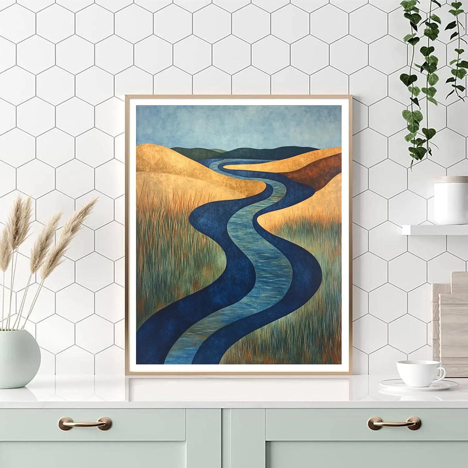 Nandalal Bose Inspired River Melody painting number kit
