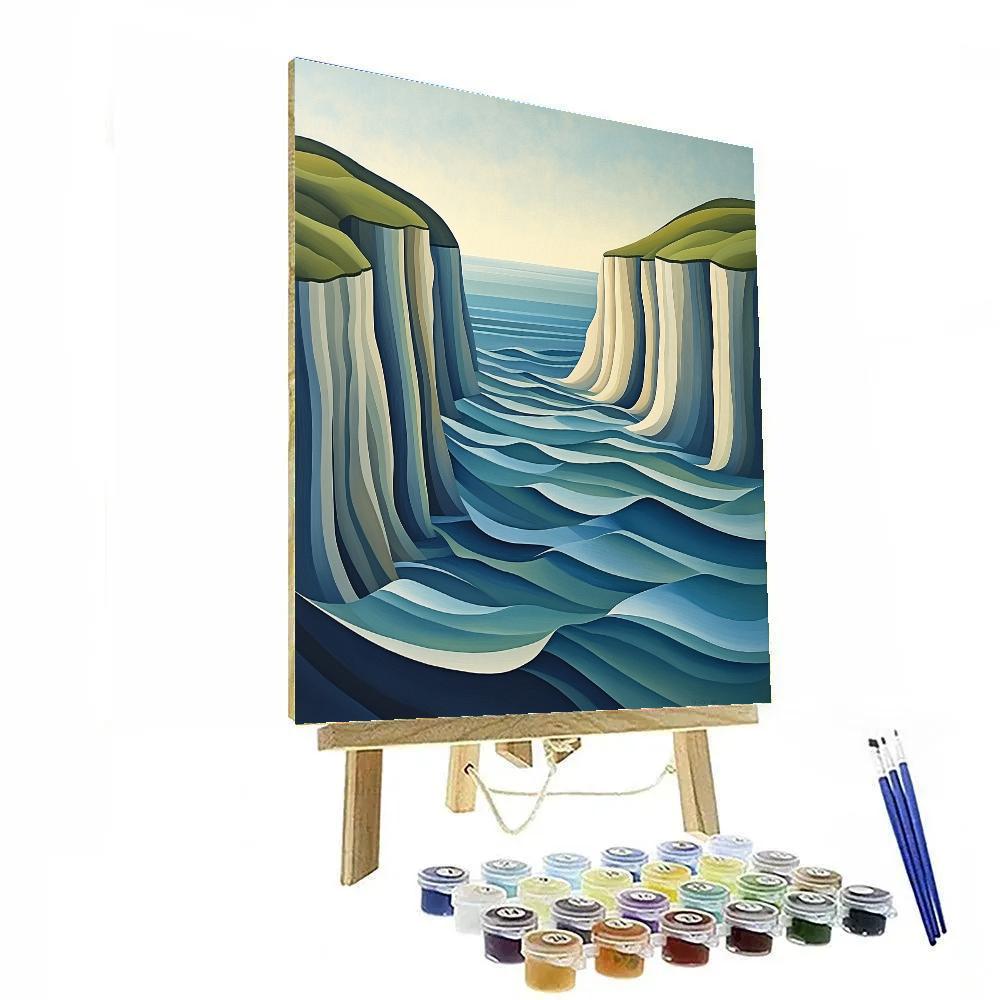 Paul Cézanne Inspired Coastal Planes Paint by numbers art