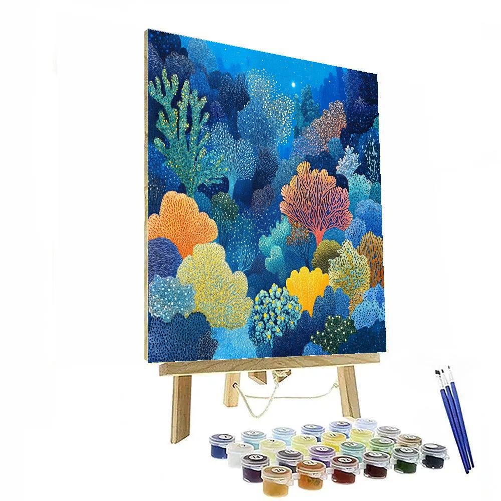 Georges Seurat Inspired Chromatic Reef Symphony DIY paint by numbers