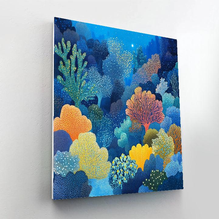 Georges Seurat Inspired Chromatic Reef Symphony DIY paint by numbers