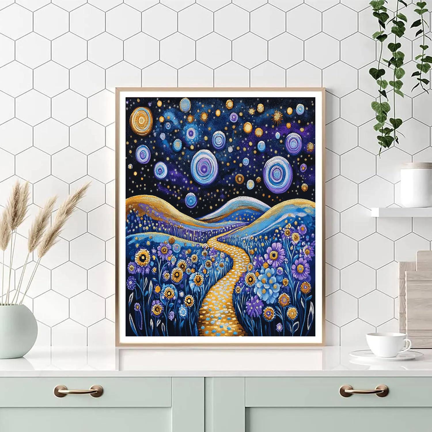 Georges Seurat Inspired Celestial Garden Painting by numbers kit