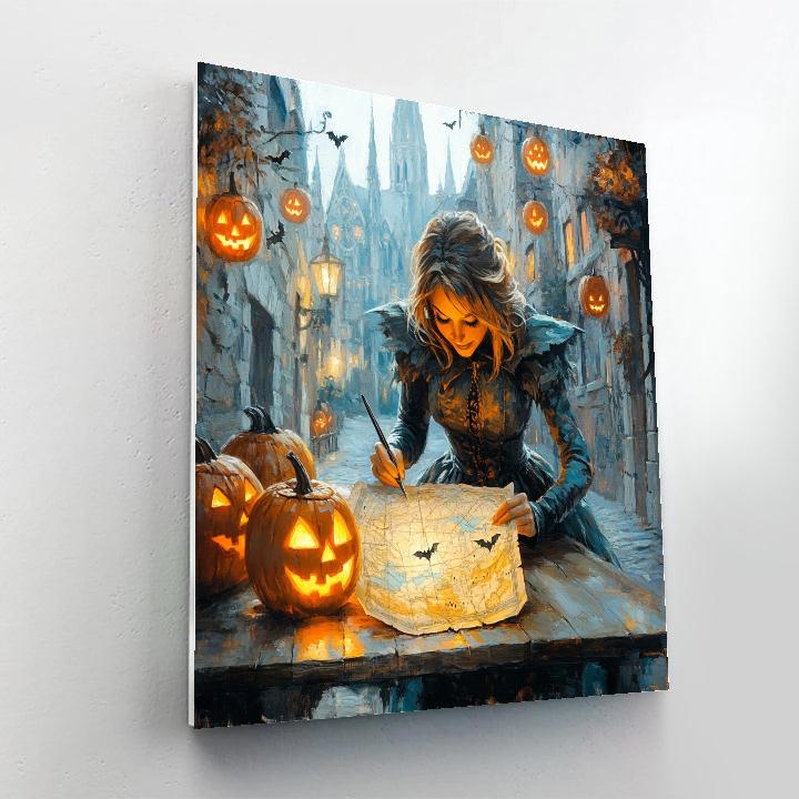 Lantern Witch Cartographer Numbered painting kits