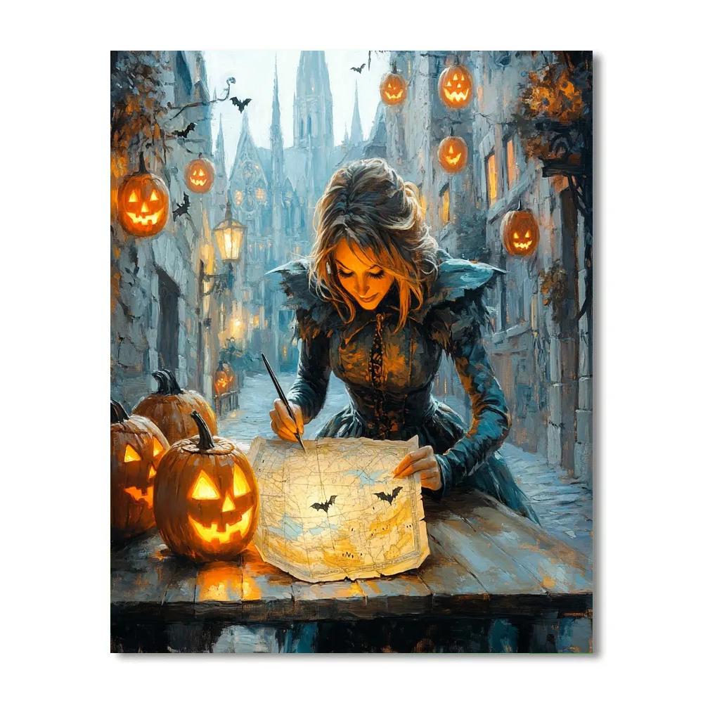 Lantern Witch Cartographer Numbered painting kits
