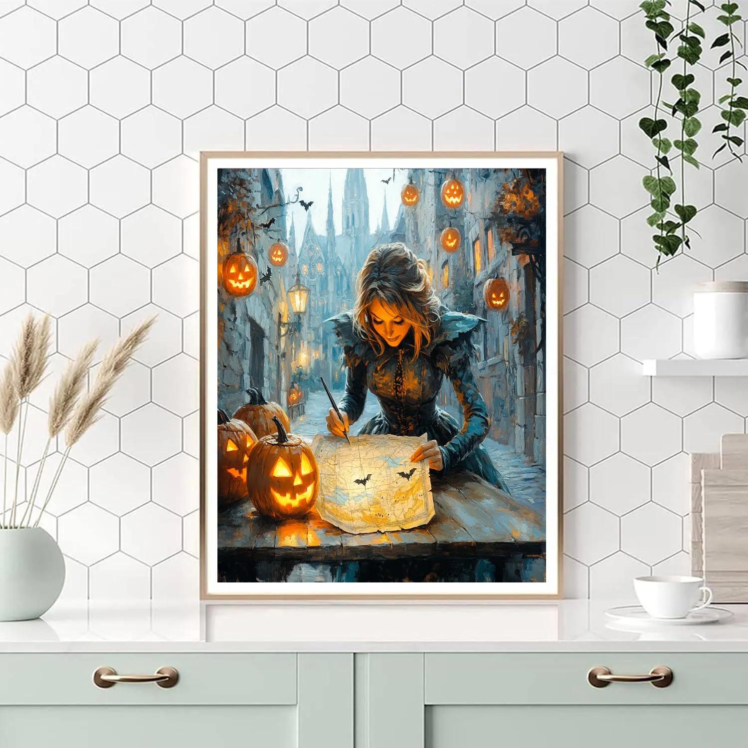 Lantern Witch Cartographer Numbered painting kits