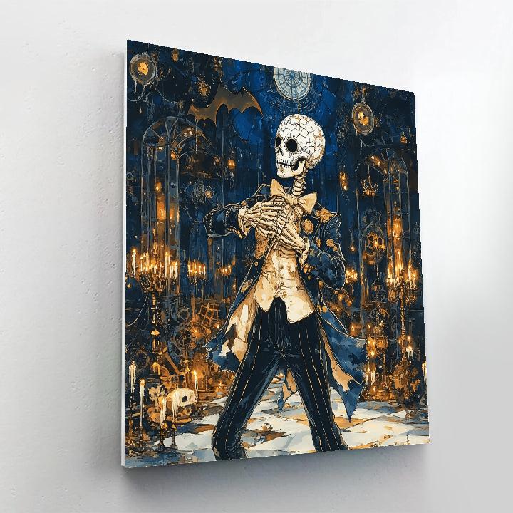 Clockwork Skeleton Masquerade painting number kit